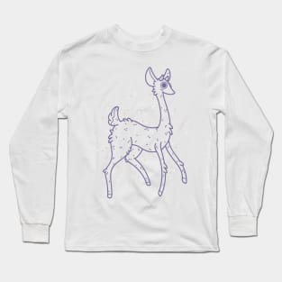 Fawn Lineart Long Sleeve T-Shirt